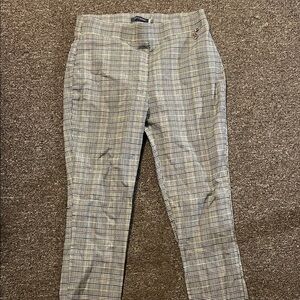 Tommy Hilfiger Women's Plaid Pants - Gray and Black